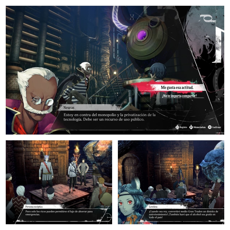 El debate es un elemento importante en el Metaphor Refantazio